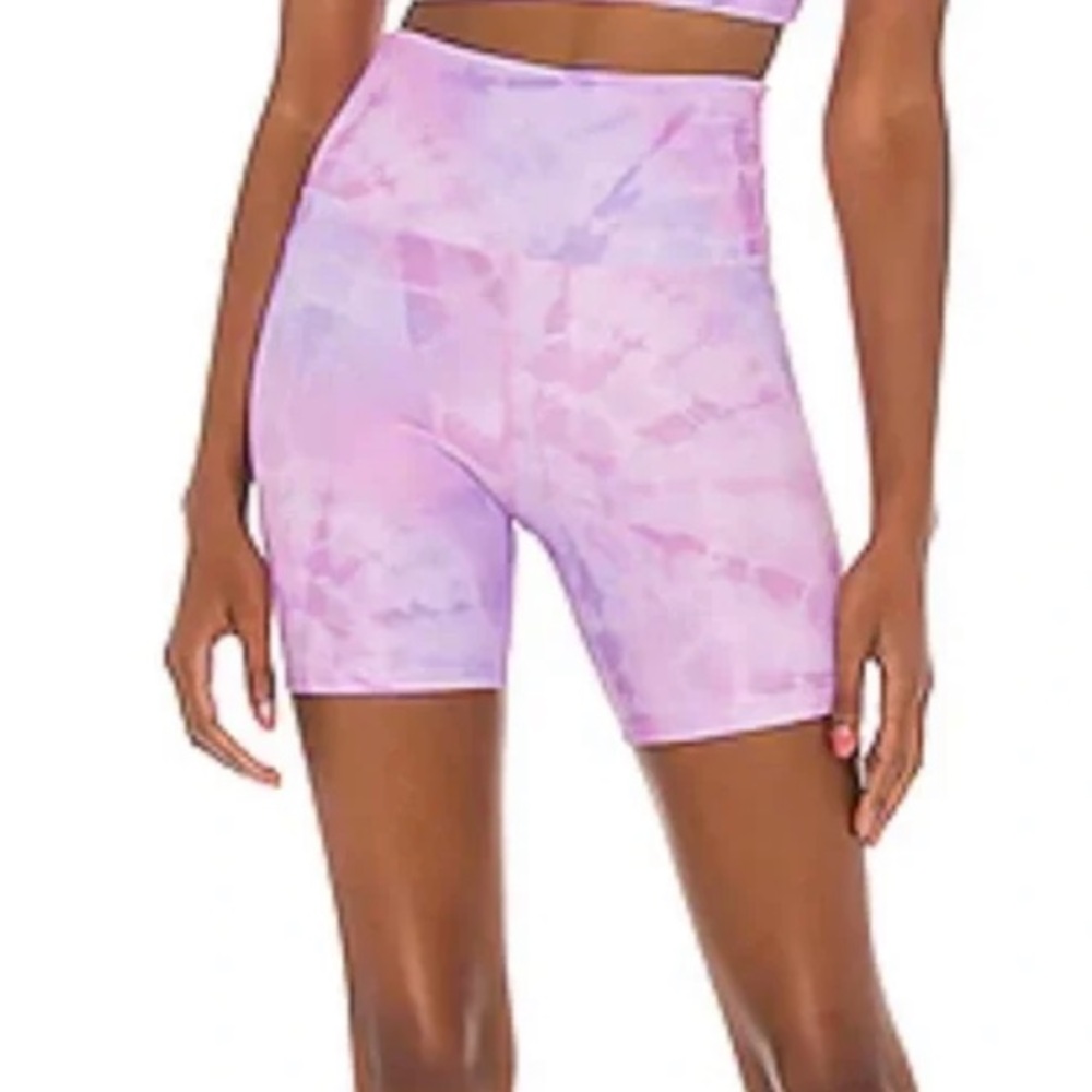 Beach Riot X Revolve Bike Shorts Lavender Tie Dye Size Small